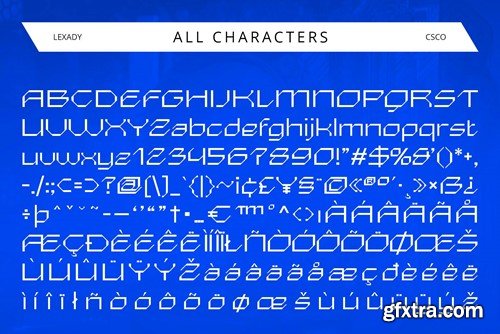 Lexady – Tech Font GDEYJYX