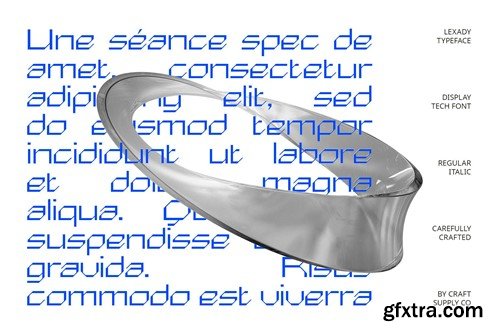 Lexady – Tech Font GDEYJYX