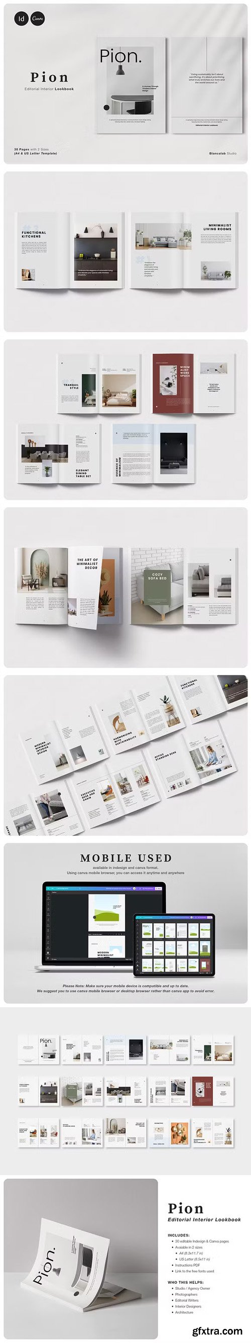PION Editorial Interior Lookbook - InDesign Templates