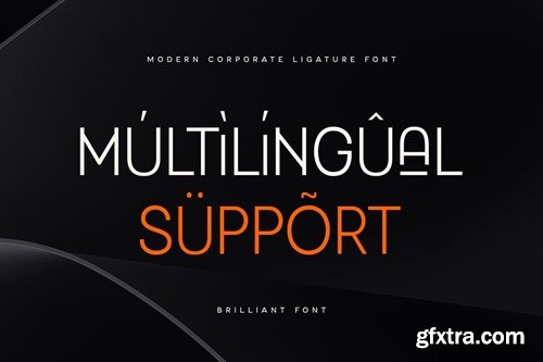 Brilliant - Modern Corporate Ligature Font GAWLXW6
