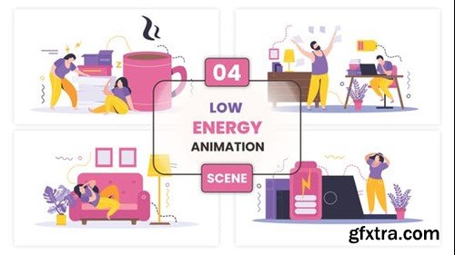 Videohive Low Energy Concept Animation Scene 52949420