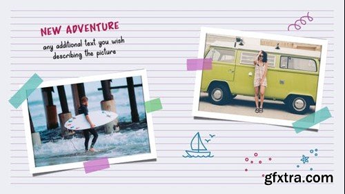 Videohive Travel Sketchbook Slideshow 52870568