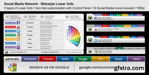 Videohive Social Media Network - Webstyle Lower 3rds 4049550