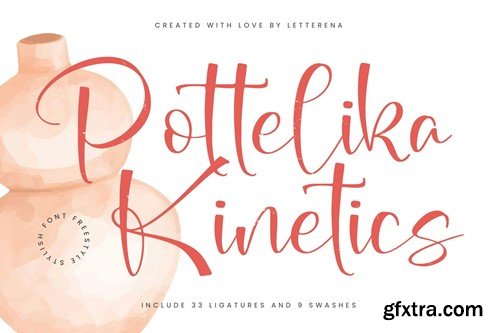 Pottelika Kinetics Freestyle Stylish Font STWHM97