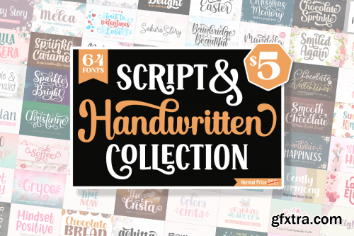 Script and Handwritten Font Bundle 98928342