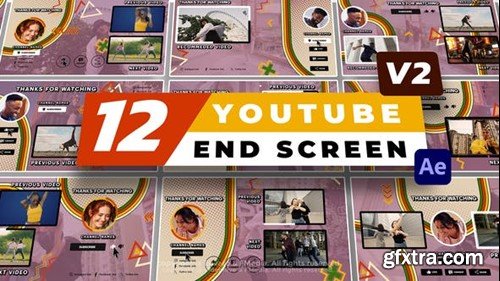 Videohive 12 YouTube End Screen V2 53035093 Videohive 12 YouTube End Screen V2 53035093