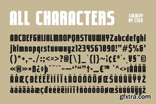 Lochley – Condensed Font QQXPX9U