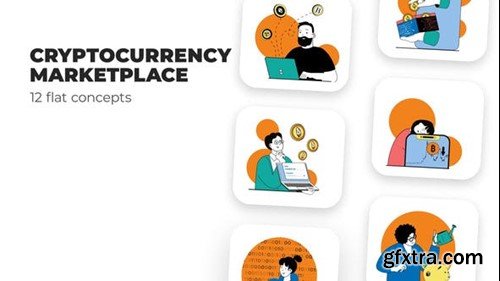 Videohive Cryptocurrency Marketplace - Flat Concepts 53051391 Videohive Cryptocurrency Marketplace - Flat Concepts 53051391