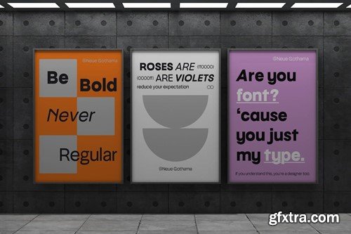 Neue Gothama - Gen Z Helve Grotesk Roman & Oblique 