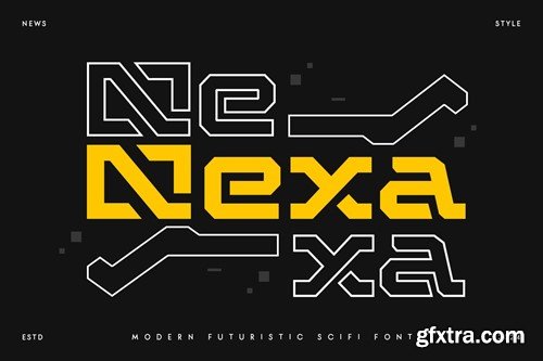 Nexa - Modern Futuristic Scifi Font JFTGP2A Nexa - Modern Futuristic Scifi Font JFTGP2A