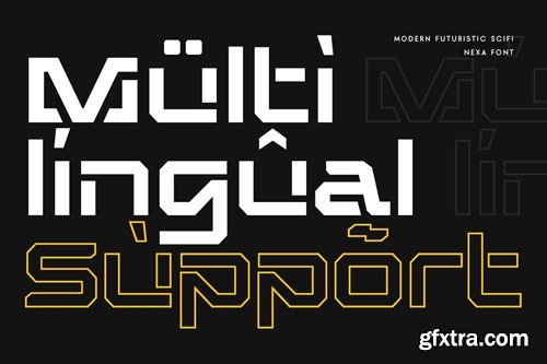 Nexa - Modern Futuristic Scifi Font JFTGP2A Nexa - Modern Futuristic Scifi Font JFTGP2A