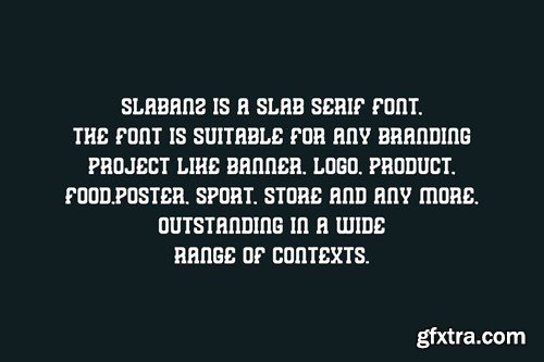 Slabanz - Slab Serif & Sport Font HDTT2CE Slabanz - Slab Serif & Sport Font HDTT2CE