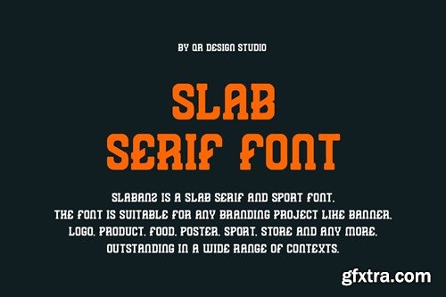 Slabanz - Slab Serif & Sport Font HDTT2CE Slabanz - Slab Serif & Sport Font HDTT2CE