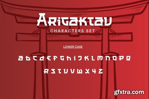 Arigaktau | Japanese Display Typeface HCCXP9P Arigaktau | Japanese Display Typeface HCCXP9P
