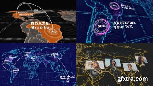 Videohive World Map KIT 20592273 Videohive World Map KIT 20592273