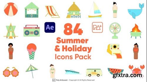Videohive Summer & Holiday Icons Pack For After Effects 53204476 Videohive Summer & Holiday Icons Pack For After Effects 53204476