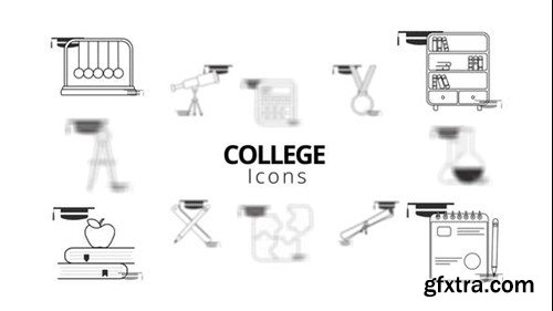 Videohive College Icons 53181993 Videohive College Icons 53181993