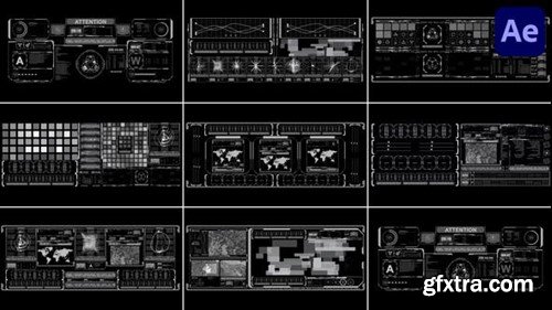 Videohive Hud Large Screens for After Effects 53178442 Videohive Hud Large Screens for After Effects 53178442