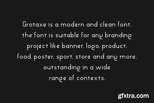 Grotaxe - Minimal & Grotesk OTF, TTF & WOFF