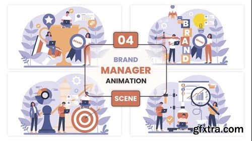 Videohive Brand Manager Illustration Animation Scene 53299645