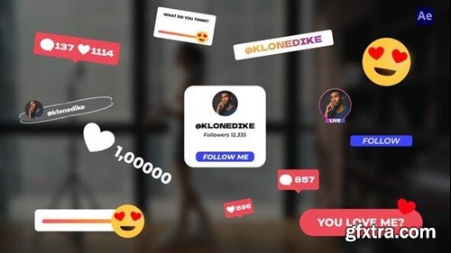 Videohive Instagram Social Elements 53330436