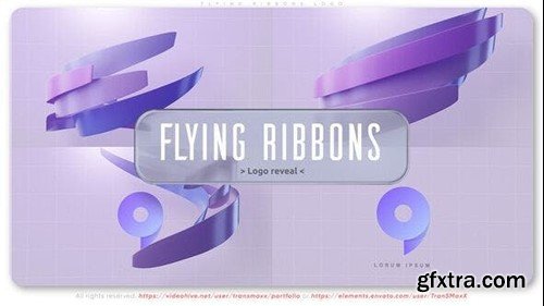 Videohive Flying Ribbons Logo 53307207 Videohive Flying Ribbons Logo 53307207