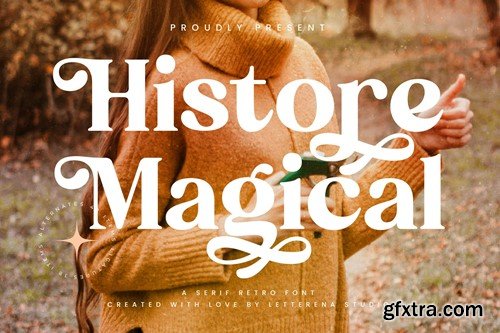 Histore Magical Serif Retro Font 5DX73RF Histore Magical Serif Retro Font 5DX73RF