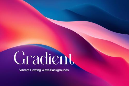 Vibrant Flowing Gradient Wave Backgrounds Vibrant Flowing Gradient Wave Backgrounds