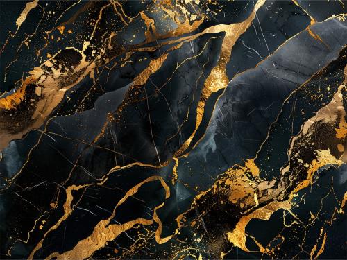 10 Black &amp; Golden Marble Background Texture