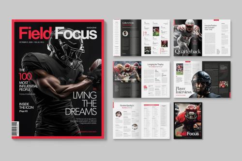 American Football Magazine Template