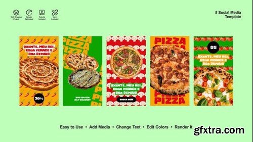 Videohive Pizza Instagram Stories 53394767