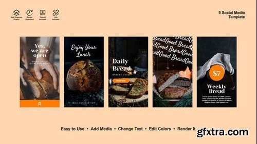 Videohive Bakery Instagram Stories 53394931