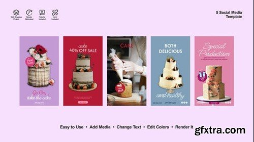 Videohive Patisserie Instagram Stories 53394859