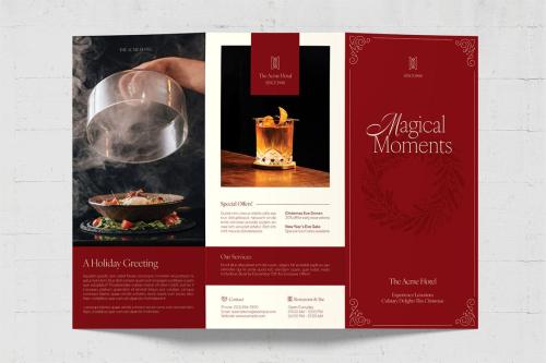 Christmas Trifold Brochure Template