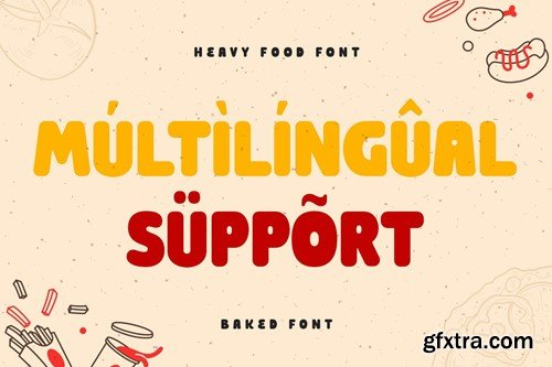 Baked - Heavy Food Font TWQ4GMJ Baked - Heavy Food Font TWQ4GMJ