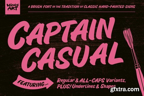 Captain Casual - A Sign Painter Font GNN9N9Y Captain Casual - A Sign Painter Font GNN9N9Y