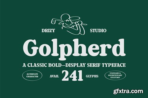 Golpherd – Classic Bold Display Font PN7BSZK Golpherd – Classic Bold Display Font PN7BSZK