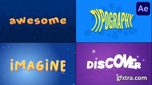 Videohive Cartoon Text Animations for After Effects 53415338 Videohive Cartoon Text Animations for After Effects 53415338