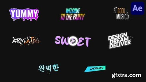 Videohive Colorful Sparks Titles for After Effects 53415225