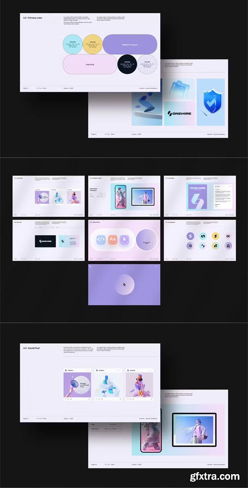OneHire Brand Guidelines Template for InDesign
