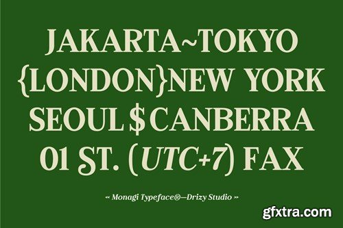 Monagi – Retro Golf Serif Font UCFAETN Monagi – Retro Golf Serif Font UCFAETN