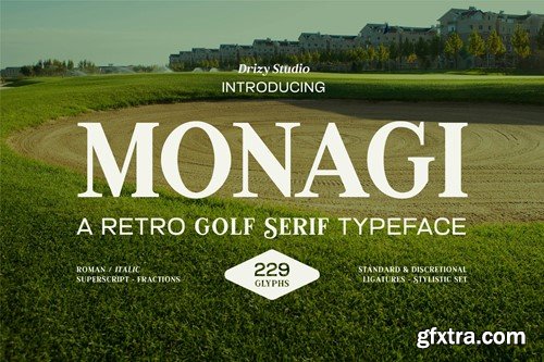 Monagi – Retro Golf Serif Font UCFAETN Monagi – Retro Golf Serif Font UCFAETN