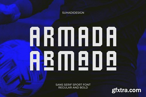 Armada | Sans Serif Sport Font JXGA4BS Armada | Sans Serif Sport Font JXGA4BS