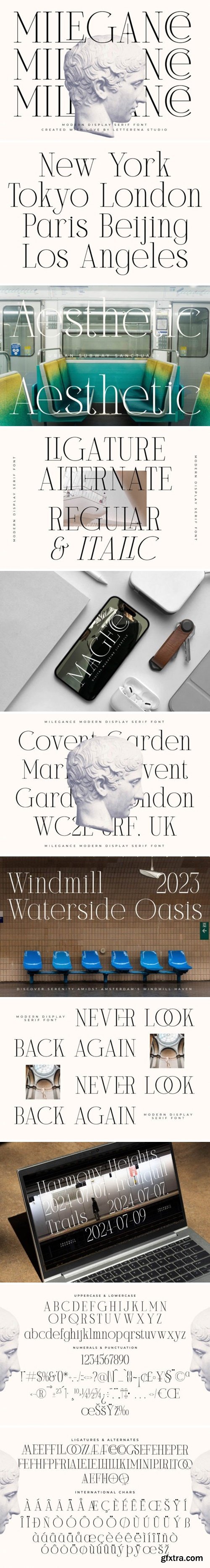 Milegance Font