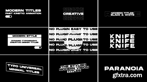 Videohive Modern Titles 53467120 Videohive Modern Titles 53467120