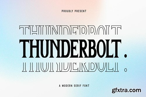 Thunderbolt - A Modern Serif Font FJWT4MJ Thunderbolt - A Modern Serif Font FJWT4MJ