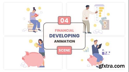 Videohive Financial Developing Animation Scene 53499273