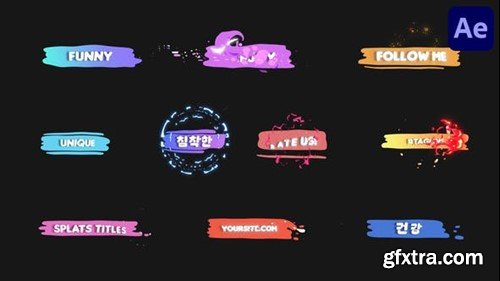Videohive Cartoon Liquid Plate Titles for After Effects 53520521 Videohive Cartoon Liquid Plate Titles for After Effects 53520521