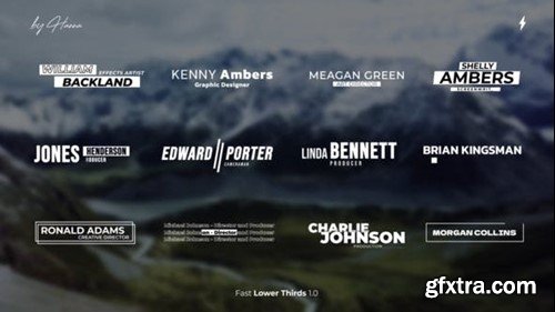 Videohive Fast Lower Thirds - AE 53526384 Videohive Fast Lower Thirds - AE 53526384