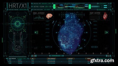 Videohive HUD Medical Heart 53451402 Videohive HUD Medical Heart 53451402